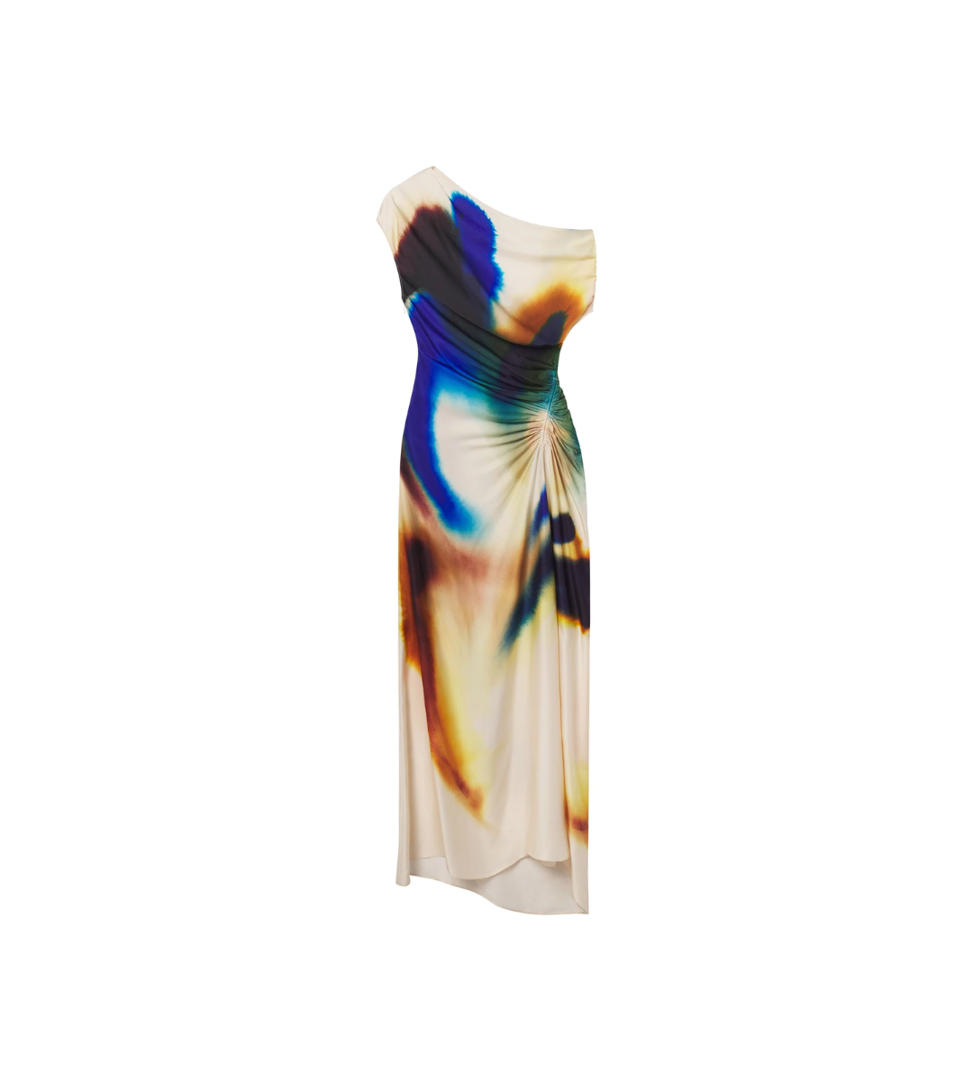 Multicolored off the shoulder midi dress, A.L.C. Penny Dress Lapis Multi