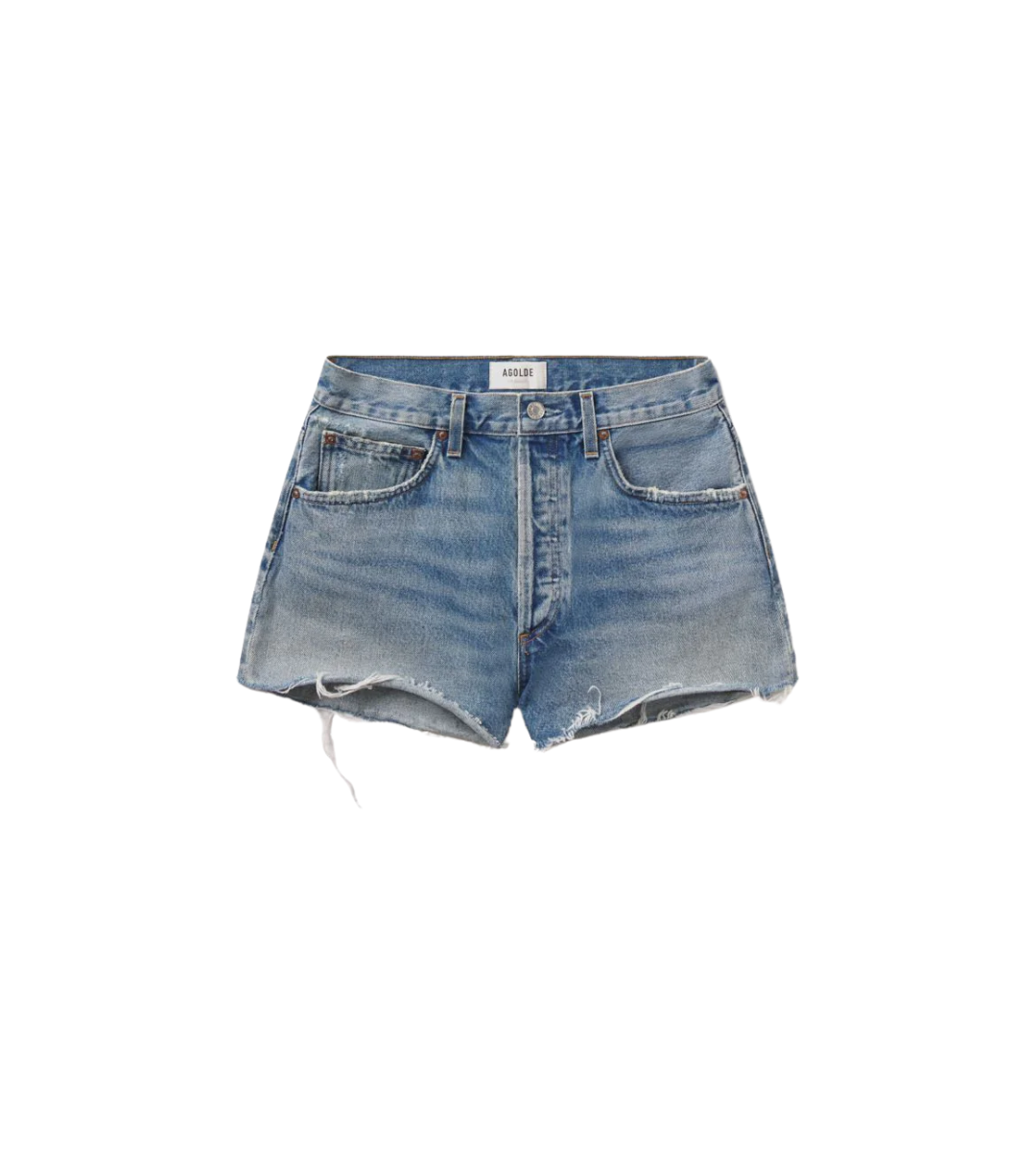 agolde Ridley short chant jean shorts denim shorts medium wash