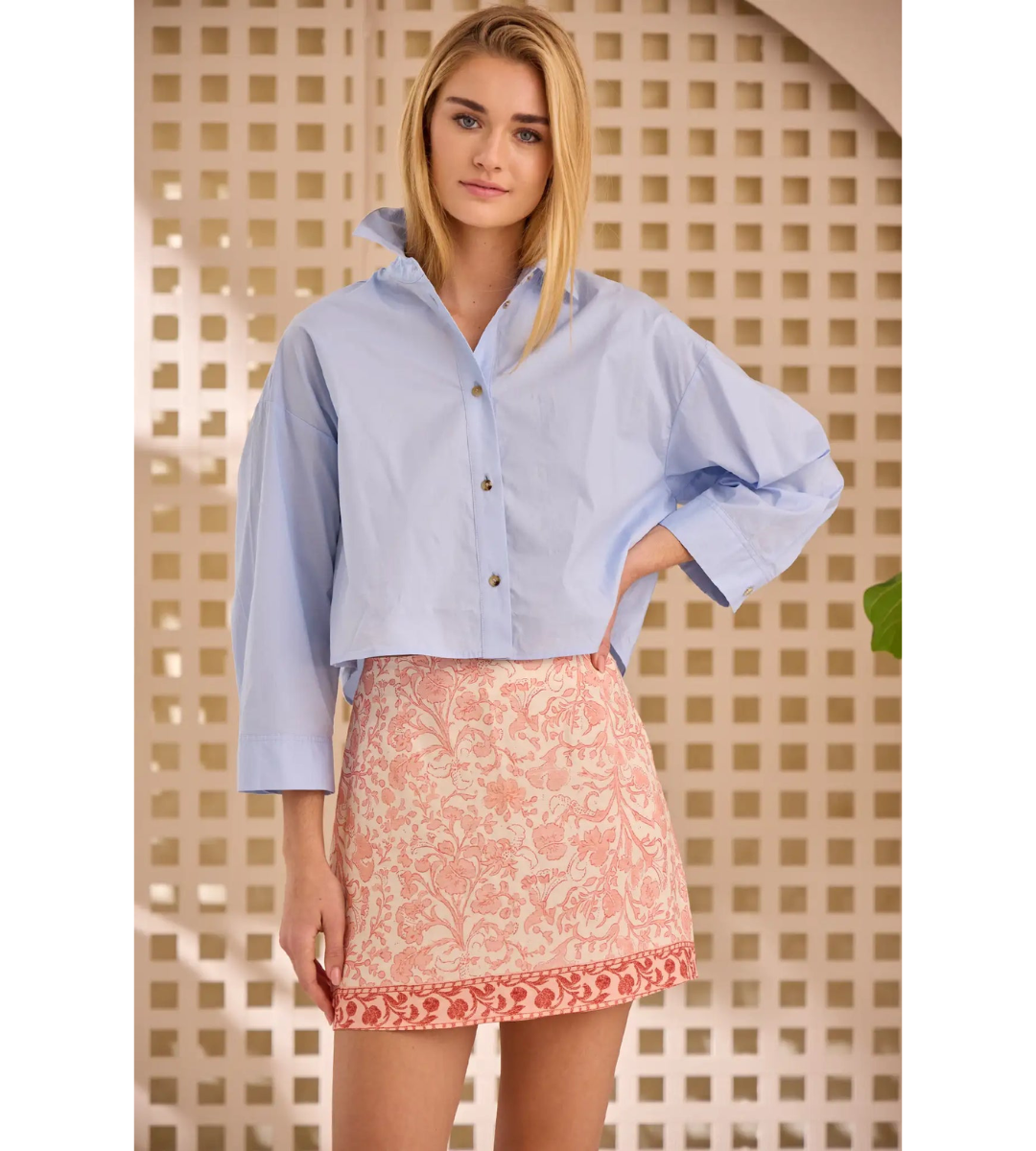 hunter bell clarke shirt button up button down collared