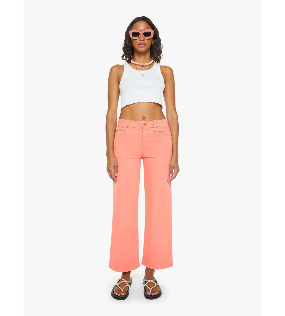 mother denim peach amber mid rise maven ankle jean