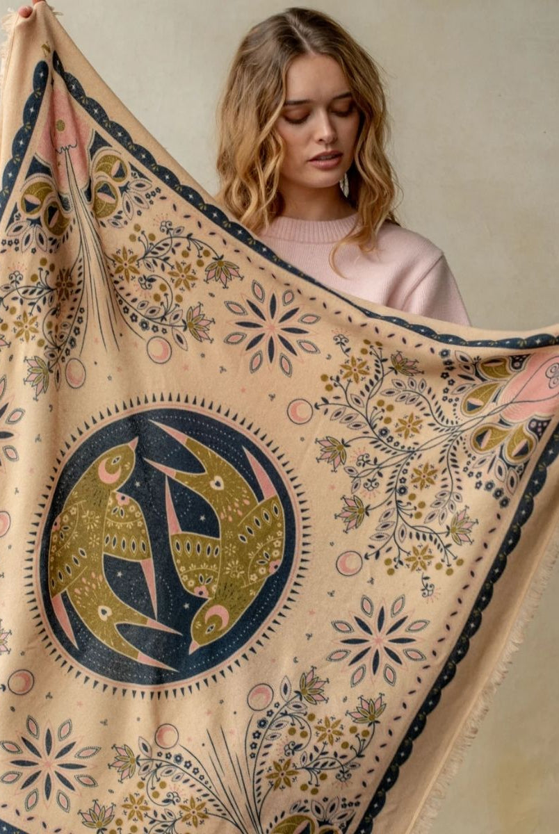 Celestial Bird Bandana - Em's BoutiqueFreya