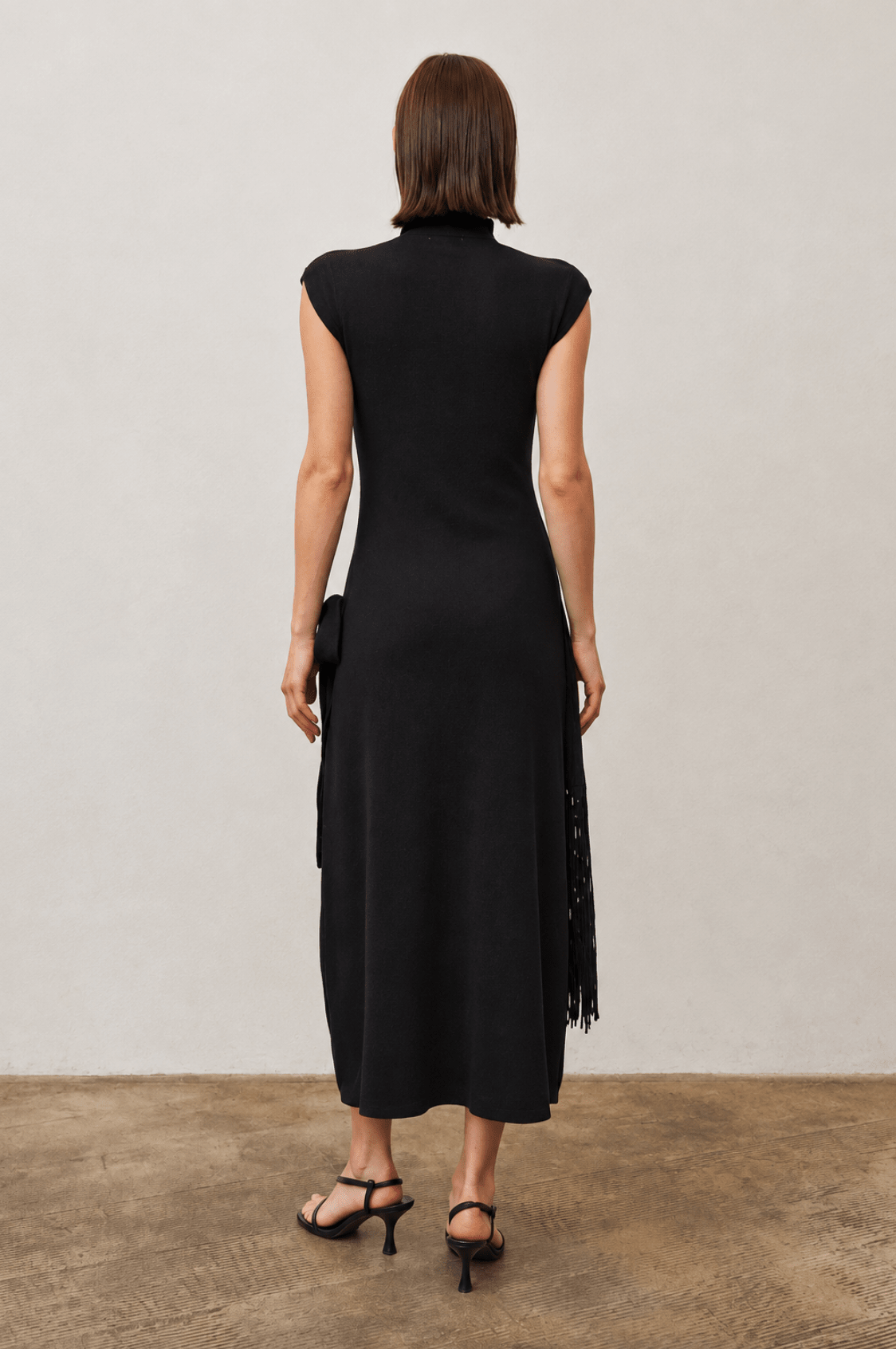 Fringe Wrap Dress - Em's BoutiqueEm's Boutique