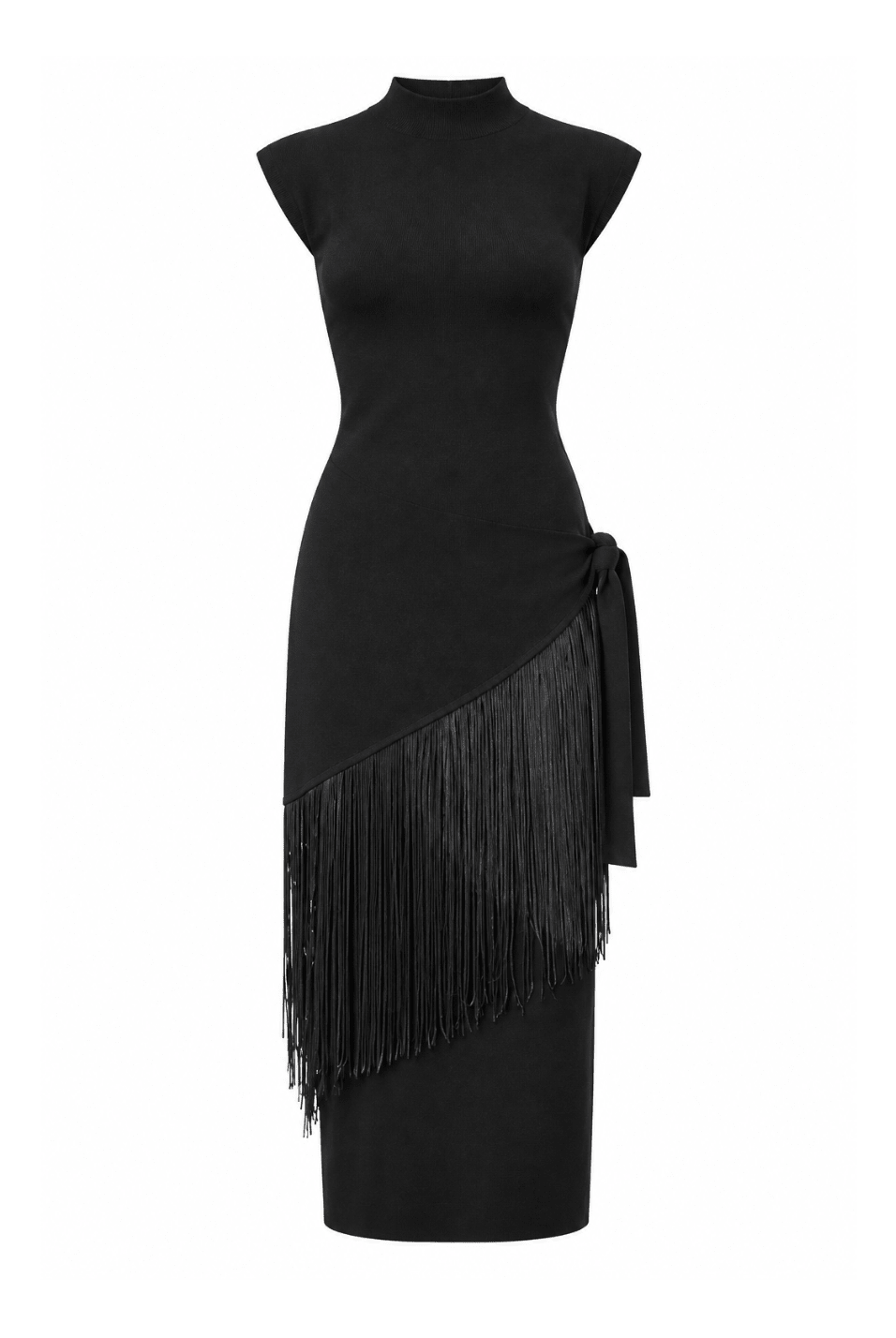 Fringe Wrap Dress - Em's BoutiqueEm's Boutique