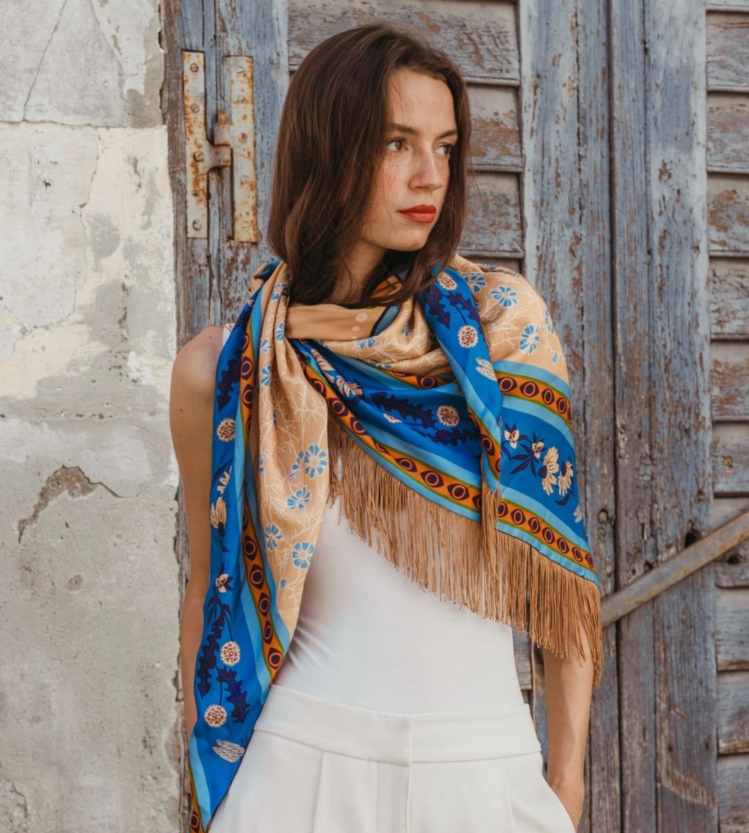 Gaia Silk Bandana - Em's BoutiqueFreya