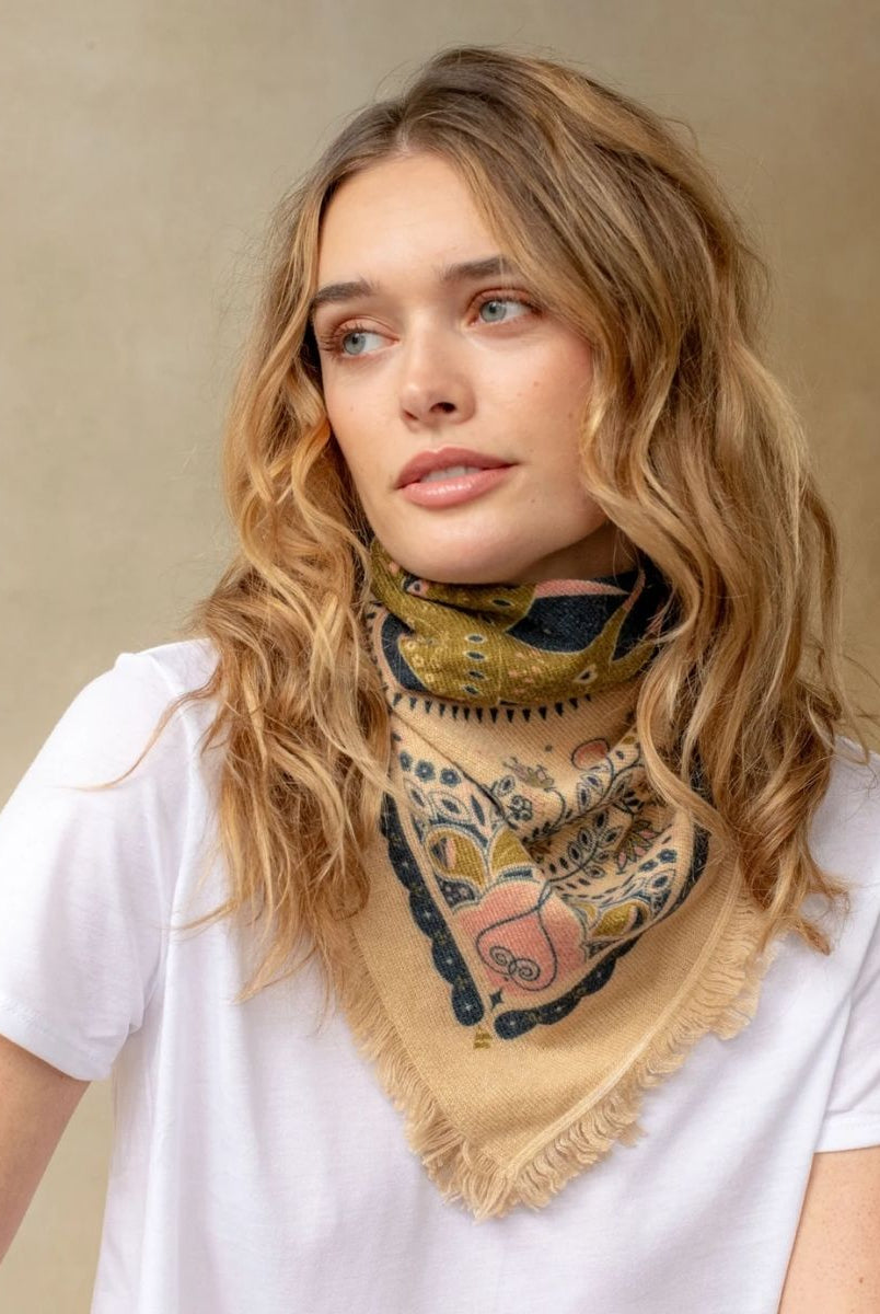 Mini Celestial Bird Bandana - Em's BoutiqueFreya