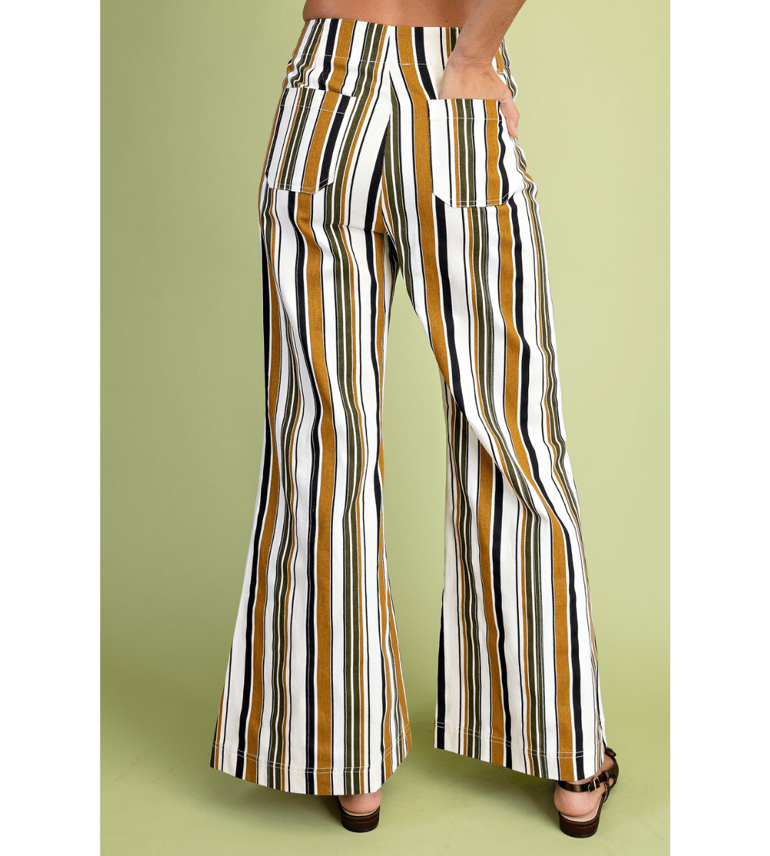 Stripe Flare Pant - Em's BoutiqueEm's Boutique