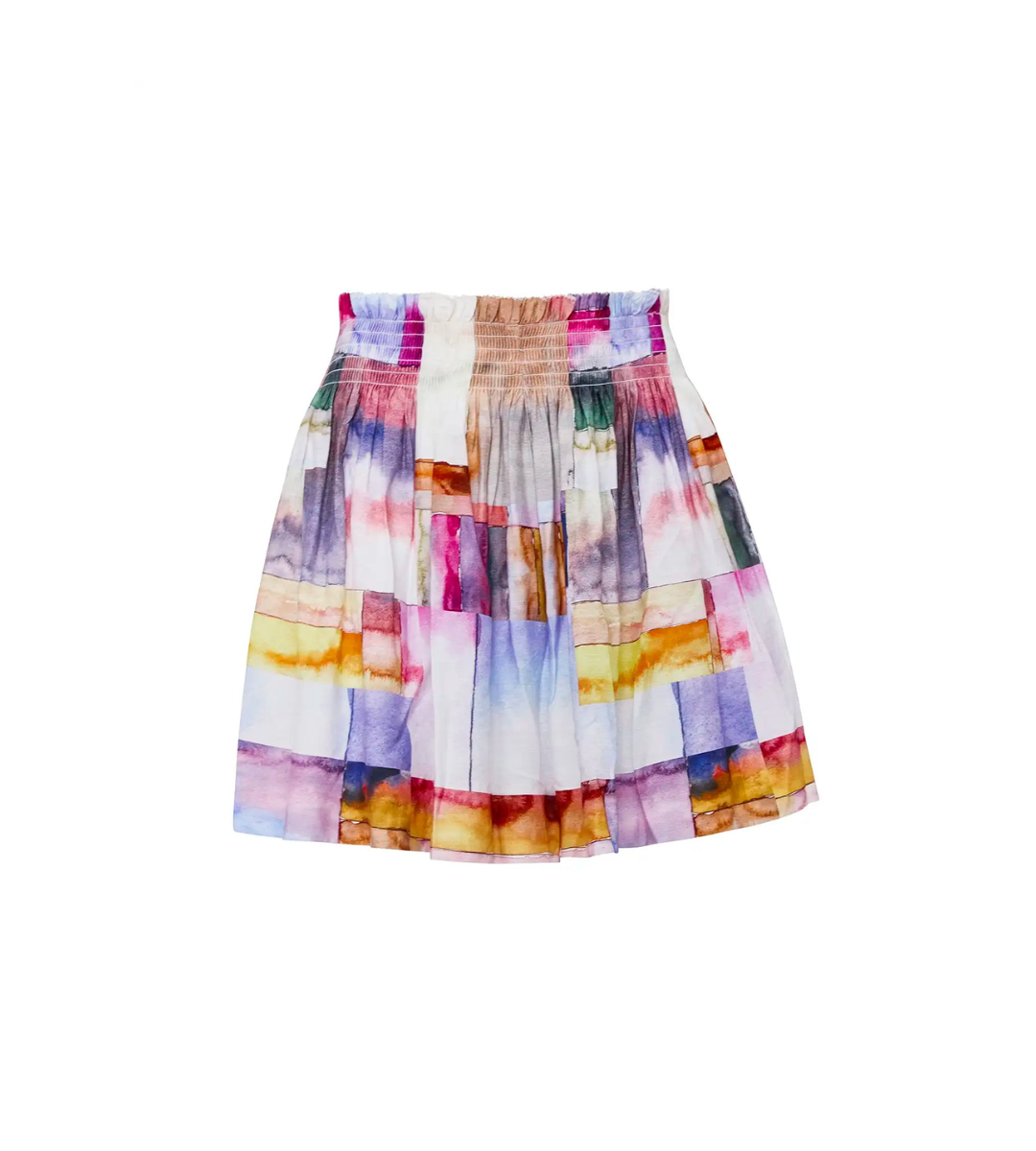 hunter bell printed Jemma short bottoms watercolor elastic waist lightweight