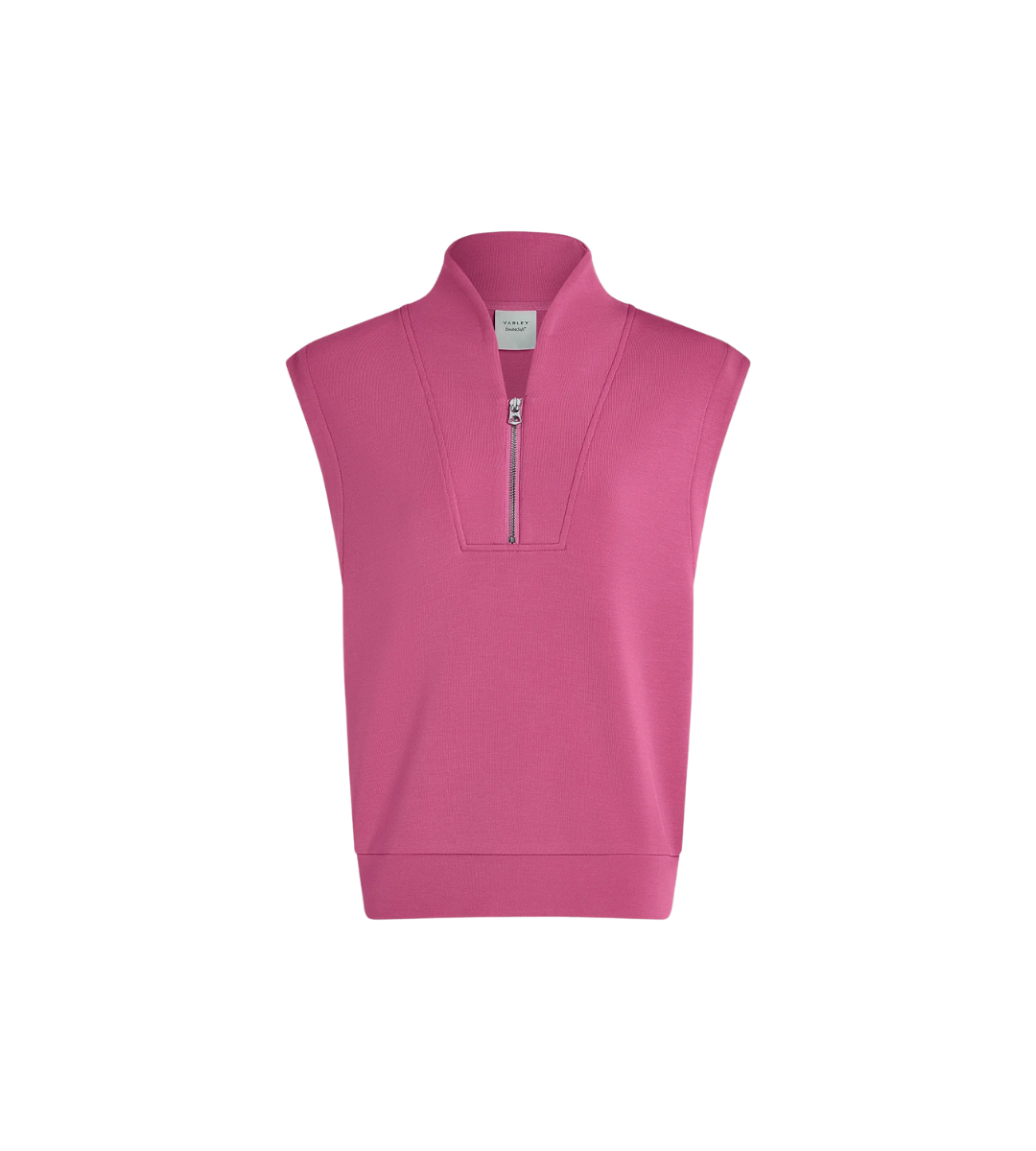 varley Loretta half-zip sleeveless sweat pink