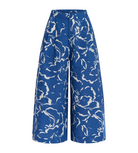 Olivia by livro Nadia pants ibisco blue white print