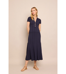 cara cara midi skirt navy knit matching set