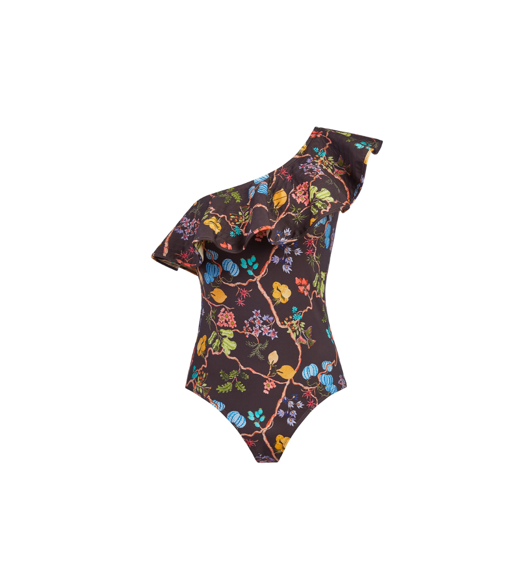 marie Oliver one piece grove ruffle swimsuit black 
