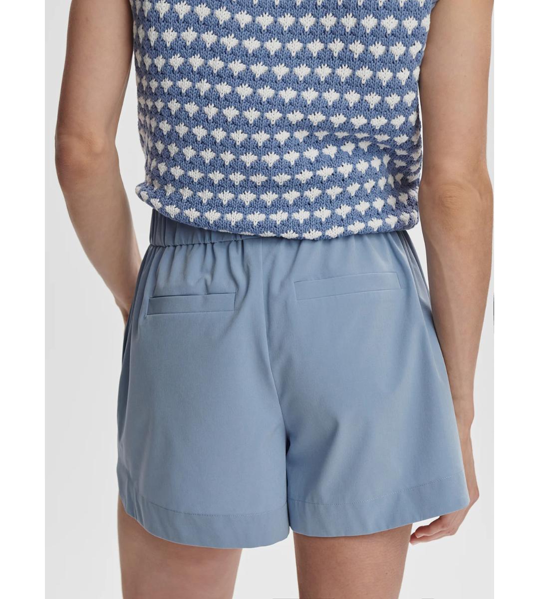 varley mid rise rise short nila rain blue