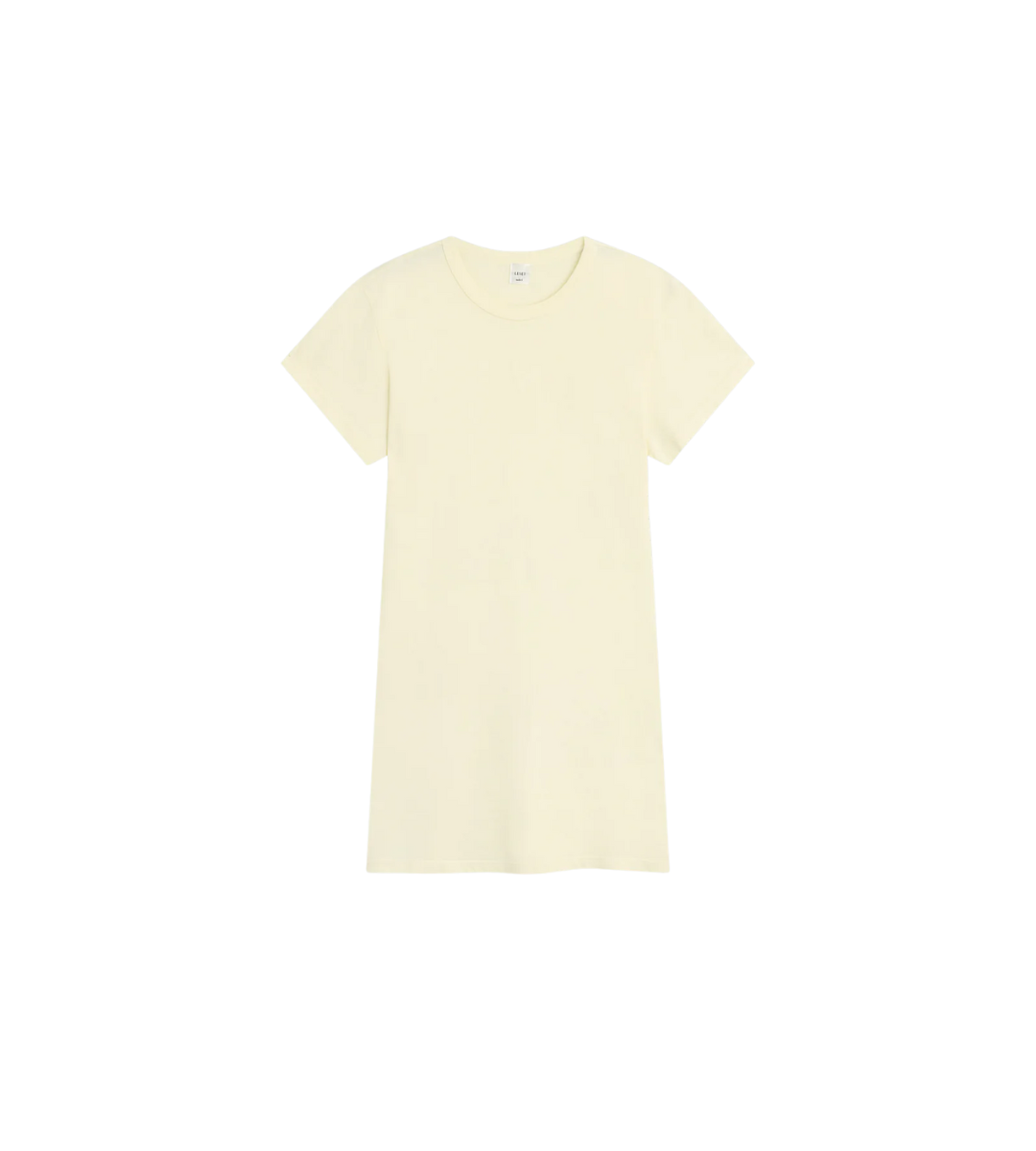 leset margo mini t-shirt dress butter yellow
