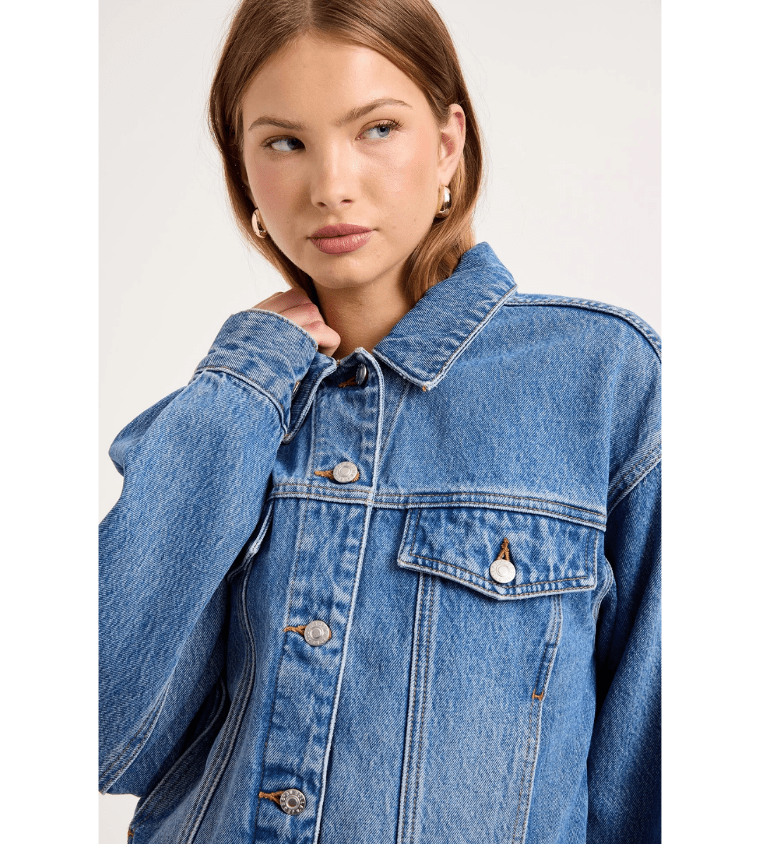 Denim Swing Jacket - Em's BoutiqueRolla's