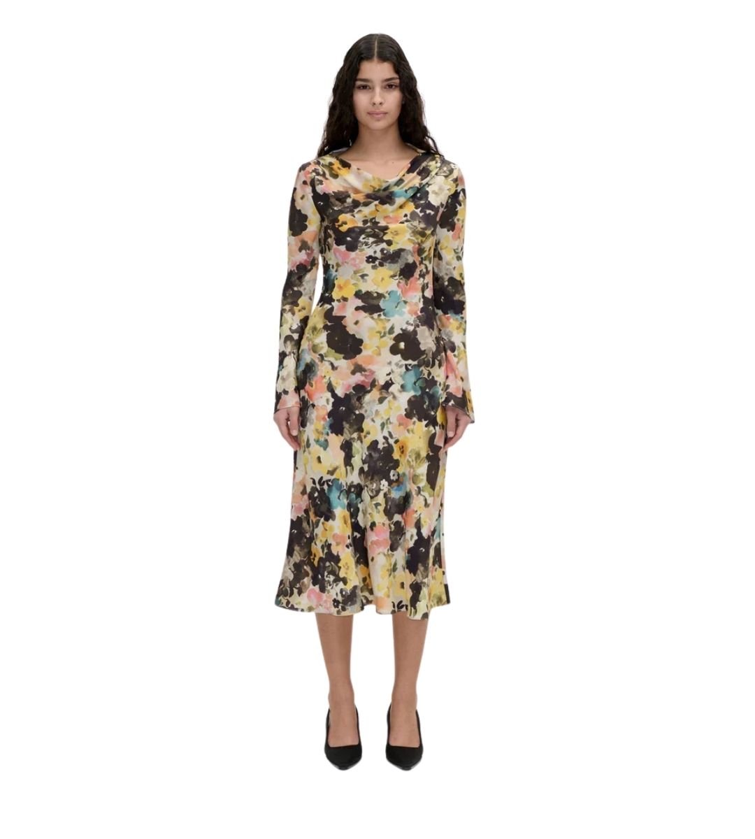 Flared Sleeve Dress - Em's BoutiqueStine Goya