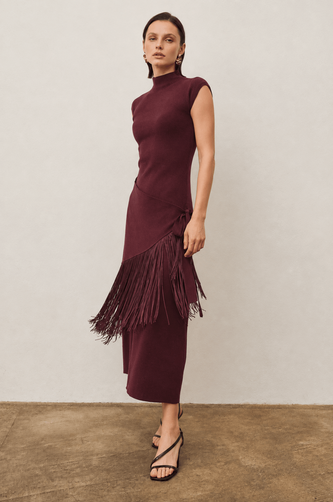 Fringe Wrap Dress - Em's BoutiqueEm's Boutique