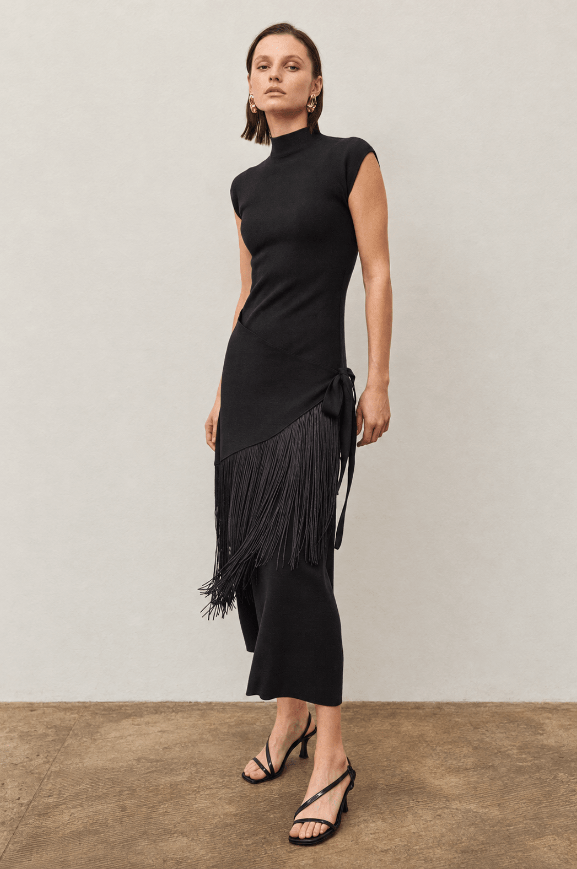 Fringe Wrap Dress - Em's BoutiqueEm's Boutique