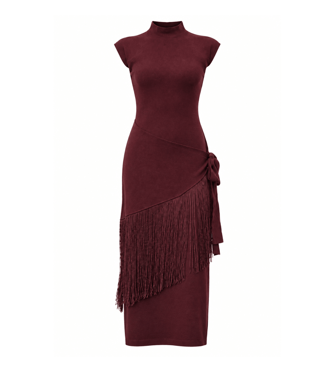Fringe Wrap Dress - Em's BoutiqueEm's Boutique