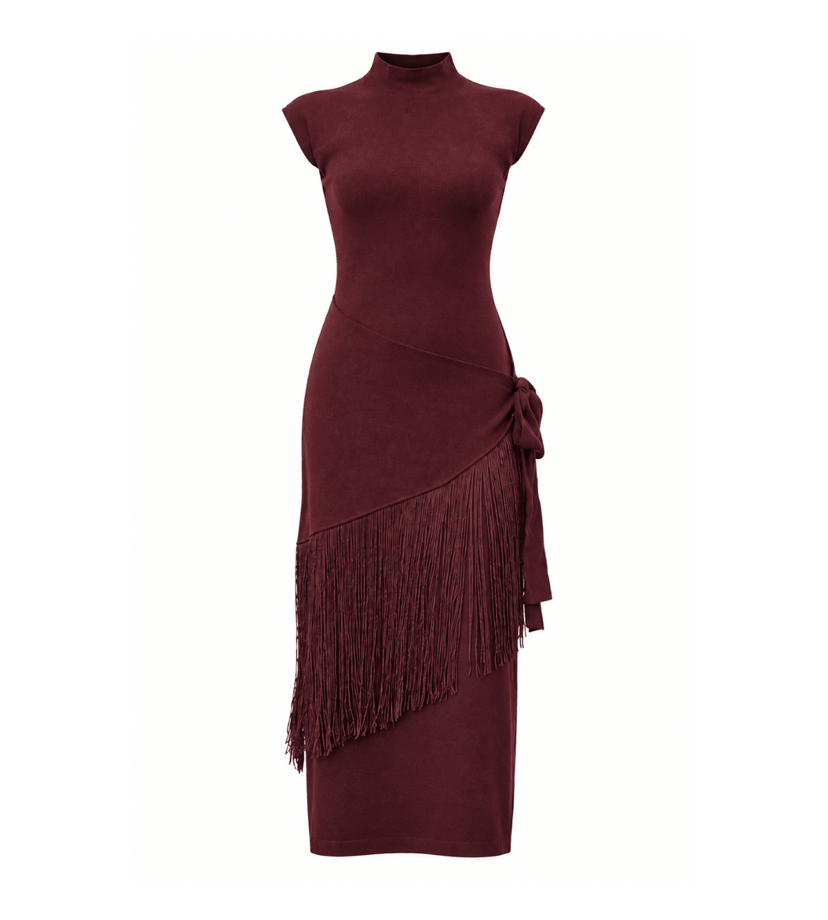 Fringe Wrap Dress - Em's BoutiqueEm's Boutique