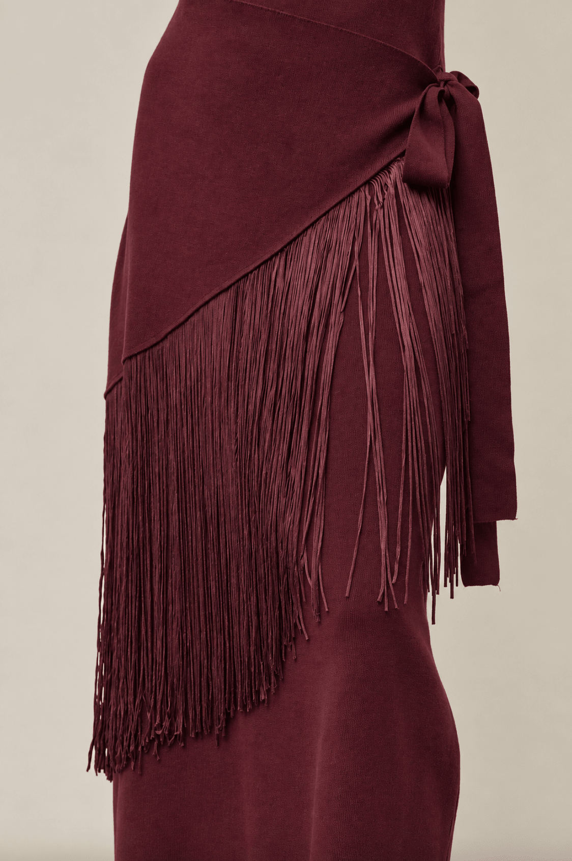 Fringe Wrap Dress - Em's BoutiqueEm's Boutique