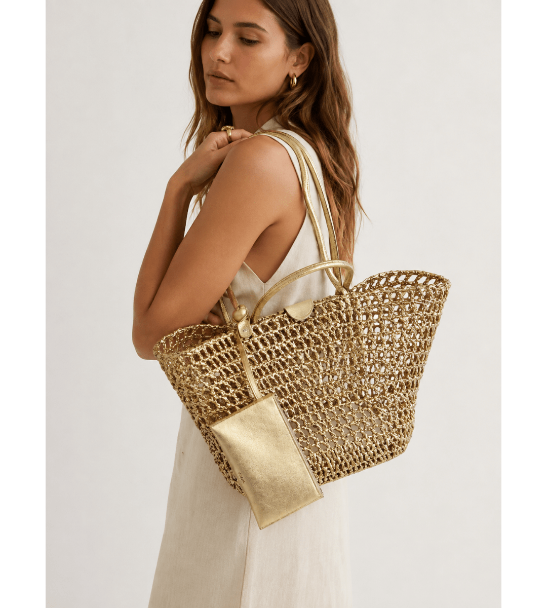 Golden Mesh Bag - Em's BoutiqueEm's Boutique