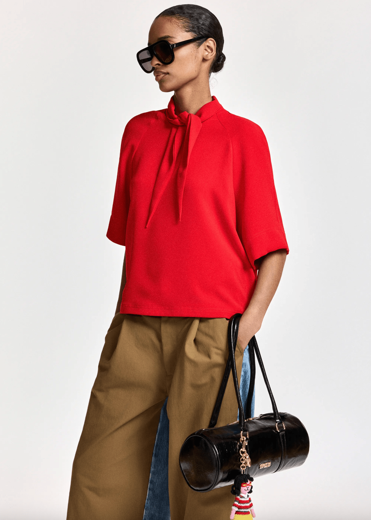 Kassie Tie Neck Top - Em's BoutiqueEssentiel Antwerp