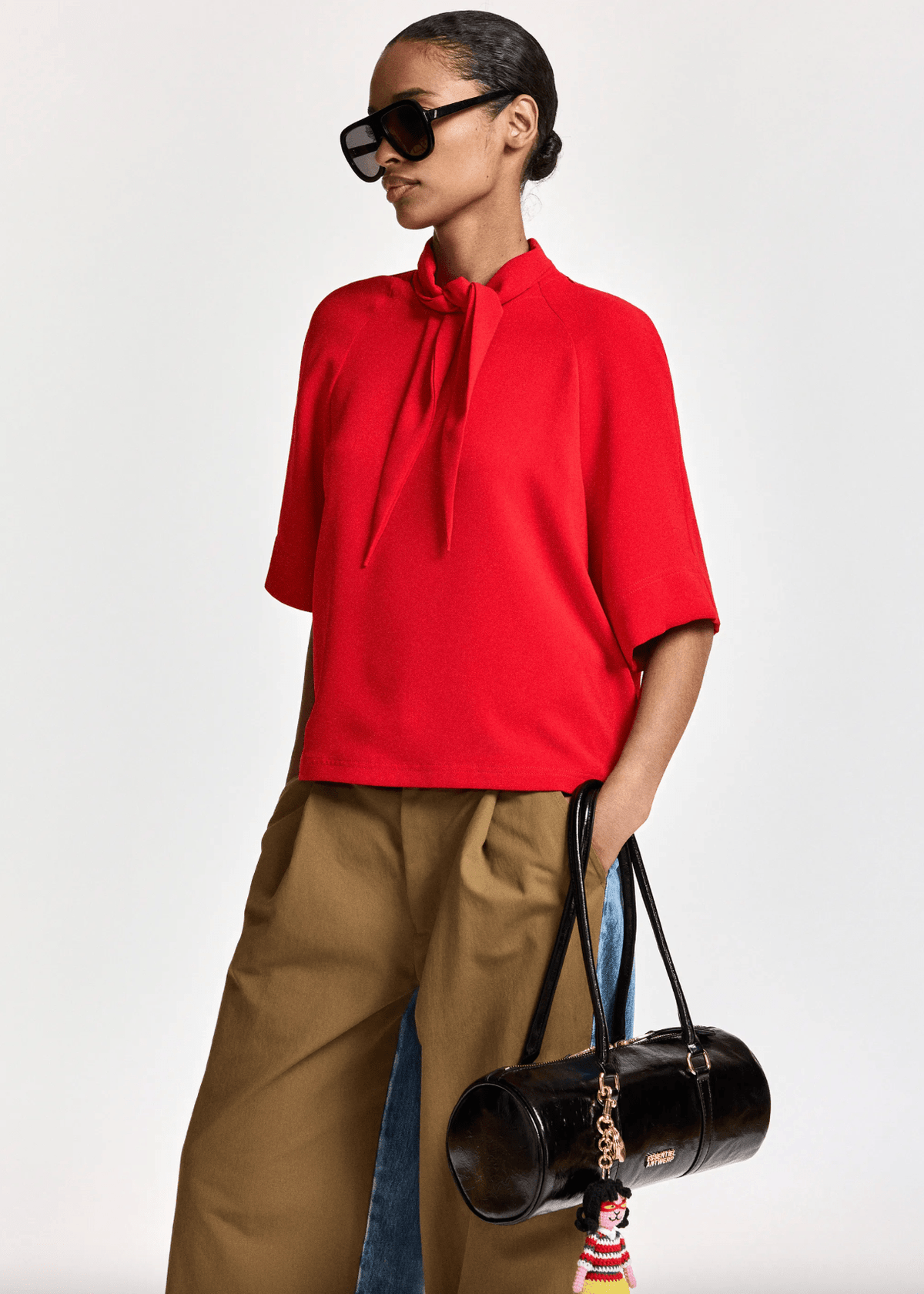 Kassie Tie Neck Top - Em's BoutiqueEssentiel Antwerp