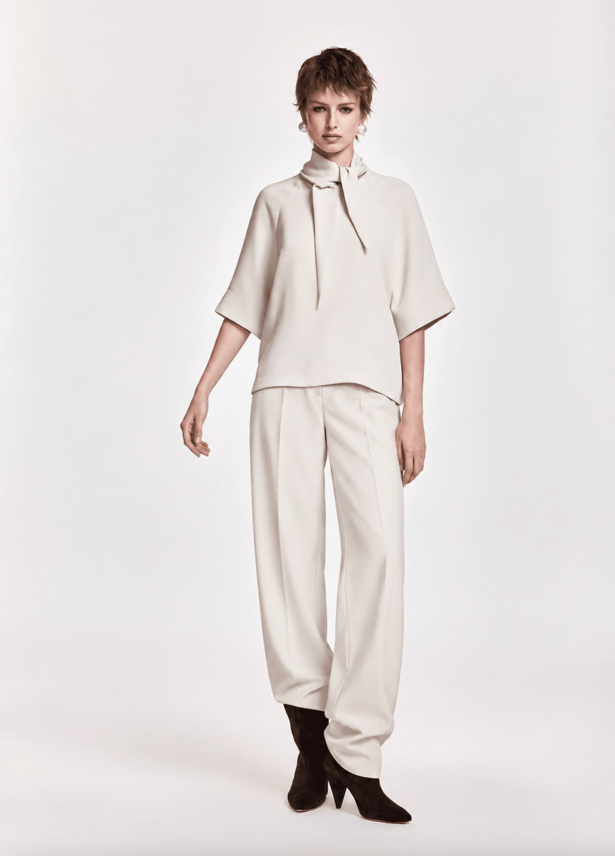Kassie Tie Neck Top - Em's BoutiqueEssentiel Antwerp