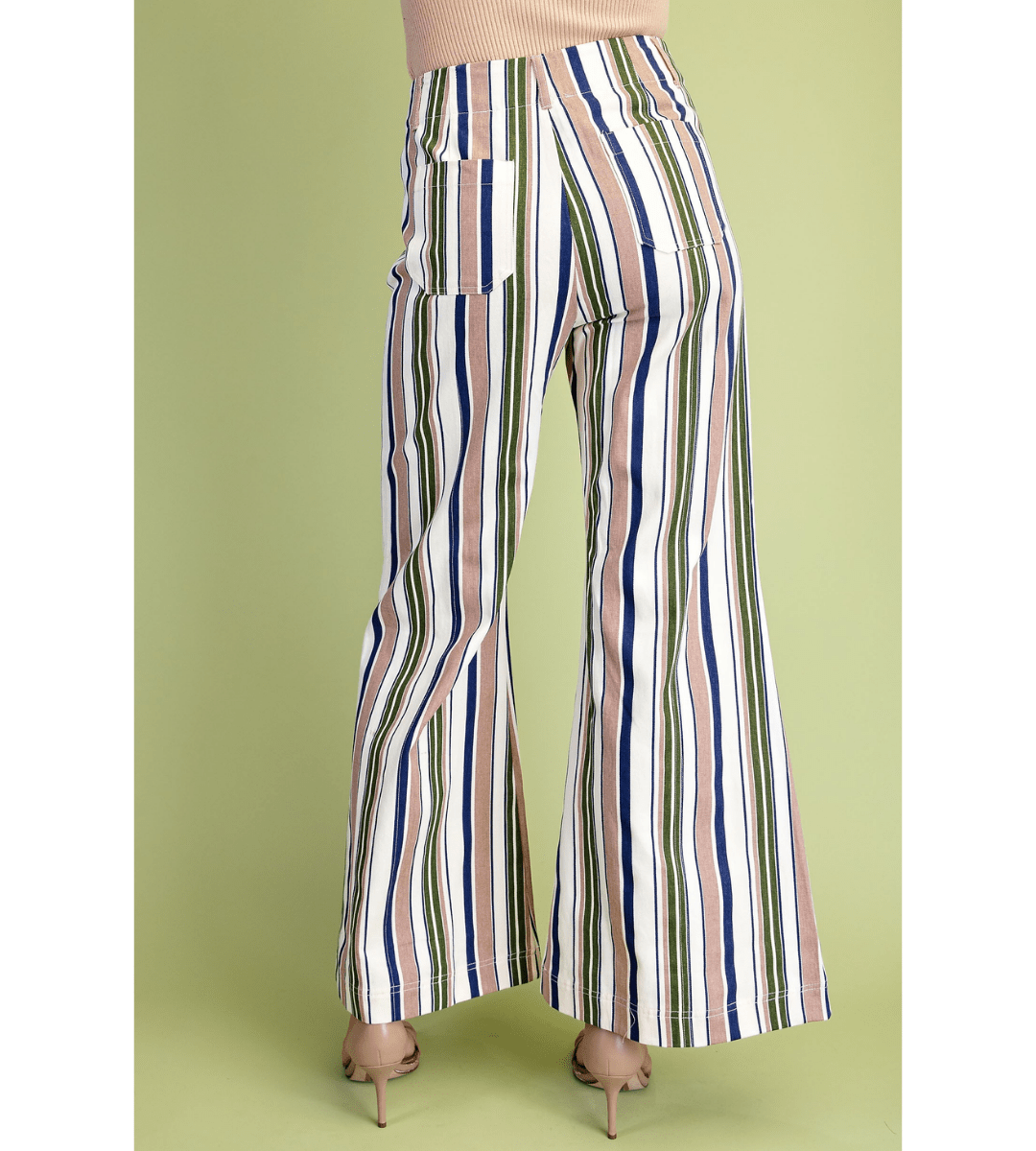 Stripe Flare Pant - Em's BoutiqueEm's Boutique