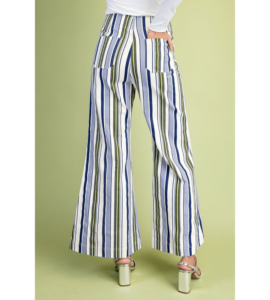 Stripe Flare Pant - Em's BoutiqueEm's Boutique