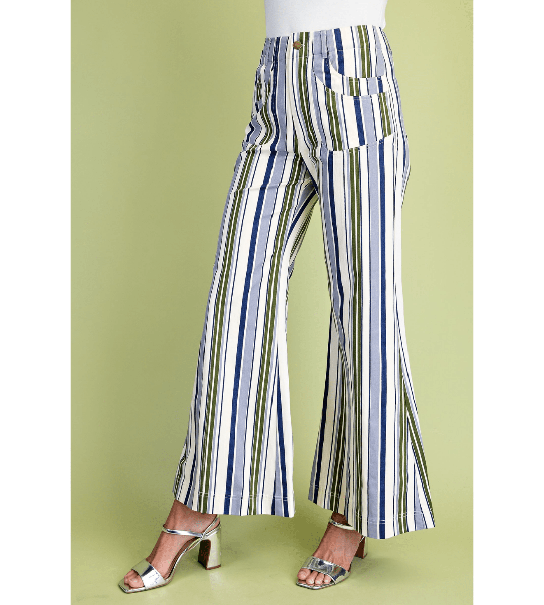 Stripe Flare Pant - Em's BoutiqueEm's Boutique