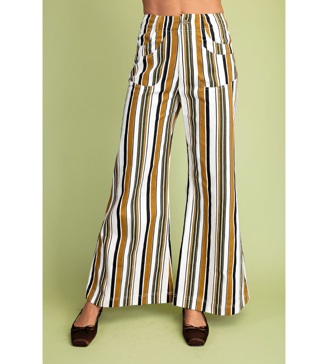 Stripe Flare Pant - Em's BoutiqueEm's Boutique