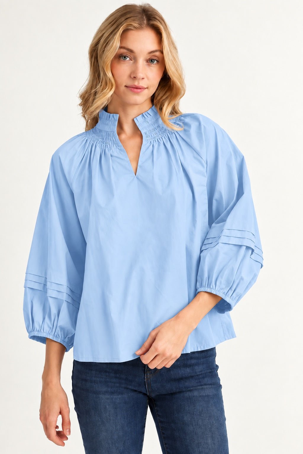Walsh Poplin Top - Em's BoutiqueEm's Boutique