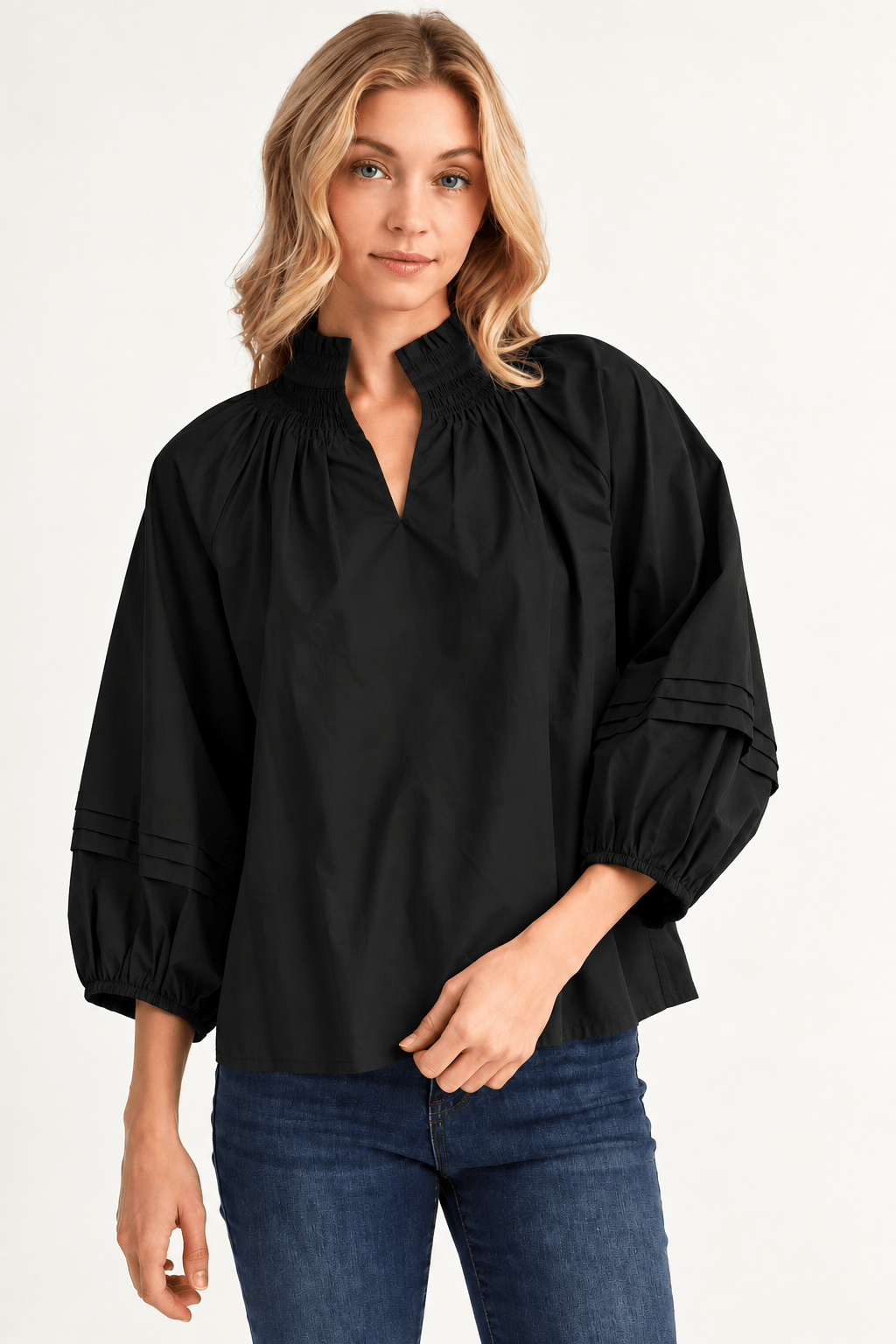Walsh Poplin Top - Em's BoutiqueEm's Boutique